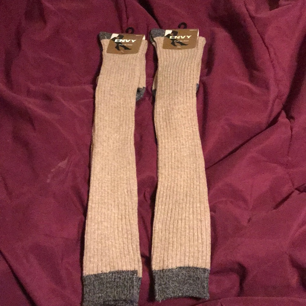 2pairs over the knee socks ❄️